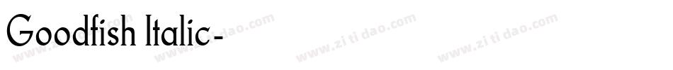 Goodfish Italic字体转换